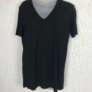 T Alexander Wang Black V-neck T-shirt  Size S